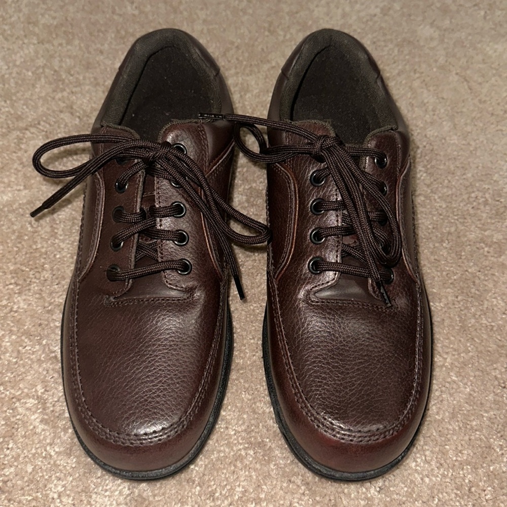Rockport Eureka Men's Walking Shoes Genuine Brown Leather Size 8.5